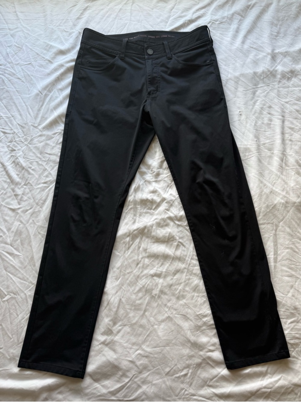 RHONE Men's Commuter Slim Fit 5-Pocket Black Pants Sz. 30x29